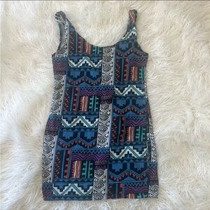 EUC Motel Rocks blue Dress cut out bodycon mini Large